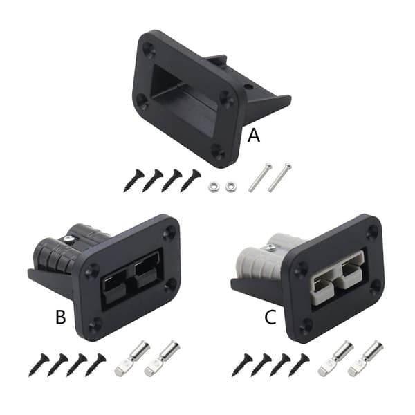 50 Amp koblingsplugg for Andersons Plug Universal innfelt monteringsplate null - A