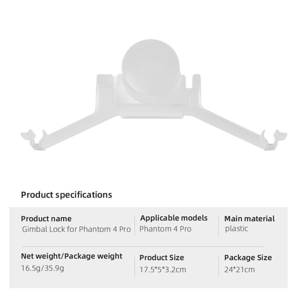 Säkerhetsdelar Skydd Spänne Gimbal Stabilisator Lås Fästklämma Kameraskydd Fast Professionell För Phantom 4 Pro