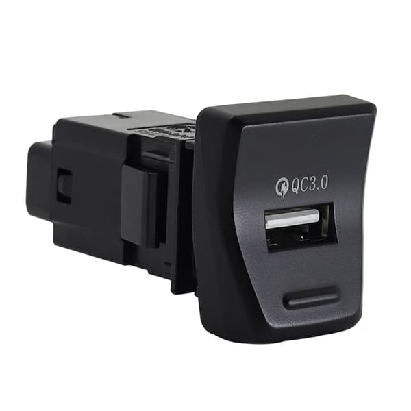 Rask billader PD/QC3.0/USB-kontakt hurtigladende billaderadapter ABS null - USB connector