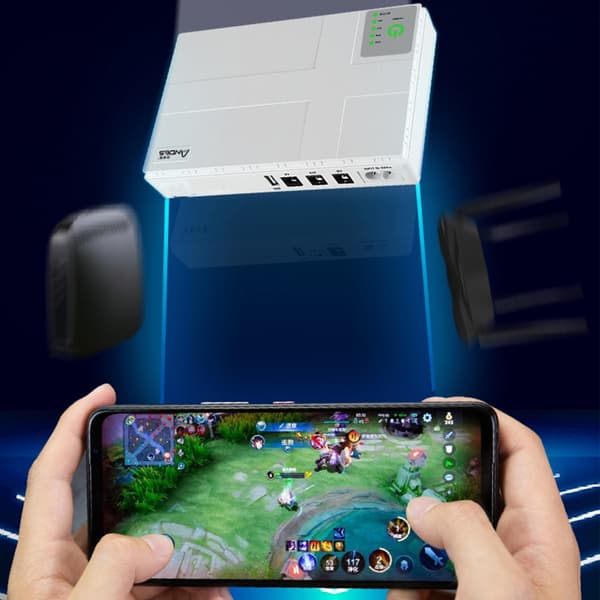 10400mAh Mini UPS Batteribackup för WIFI-router LED-ljuslist Säkerhetskamera EU