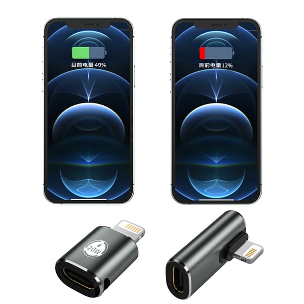 USB C hunn til iOS plugg hann adapter laderkabelomformer Direct