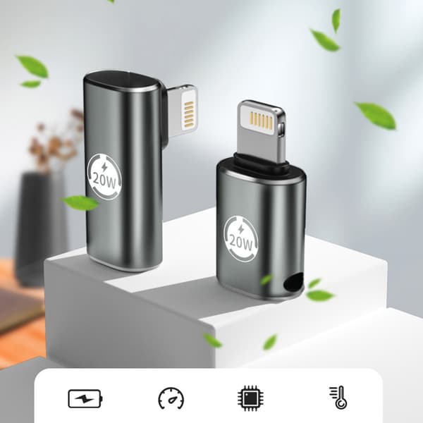 USB C hunn til iOS plugg hann adapter laderkabelomformer Direct