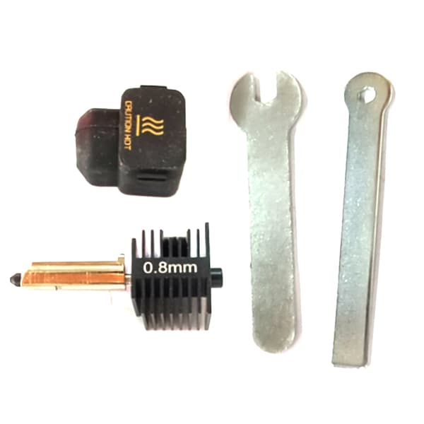 3D-skriver Hotend Kit Herdet Stål Dyse Hot end Kit 0.2/0.4/0.6mm Dyser for Bambu Lab A1 Mini