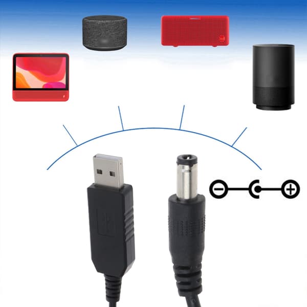 USB-kabel DC 5V Boost till 12V spänningsomvandlare USB Power Boost Line Step Up