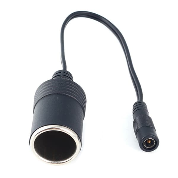 Cigarettænder strømkabel 5,5 mm x 2,1 mm jack-adapter til UPS batteribackup null - DC Female