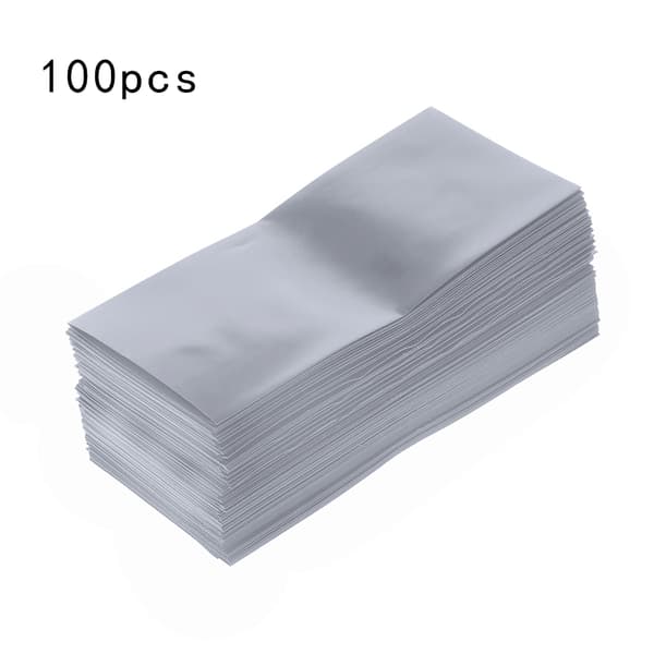100x 18650 Batterifilmtejp PVC Krympslang Förklippt Krympbar Hylsa Rör Skyddsrörsskydd för Batterier