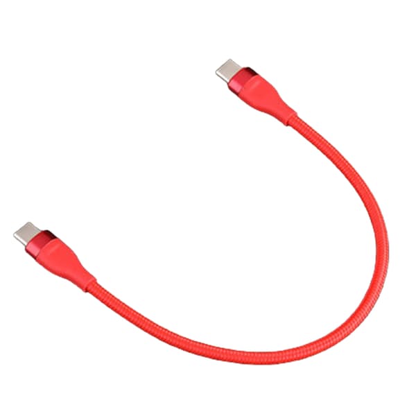 Kort Type C Opladerkabel USB C Han til Han Hurtigopladningskabel 66W til Tablets, Telefoner og Mere 25CM