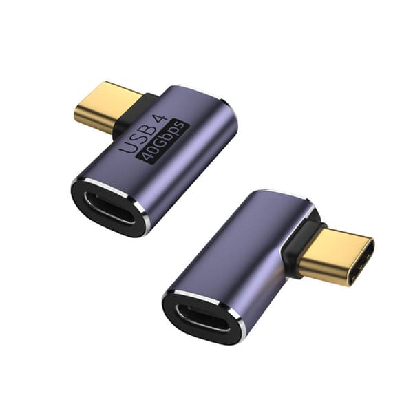 USB C-forlengeradapter dataoverføring for USB-C-enheter gullbeleggprosess CM to CF middle bend
