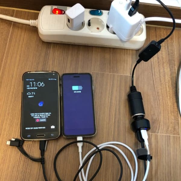 USB til 12V DC-adapter - USB A han til 12V bilcigarettænderstik hun strømkonverter til bil-GPS, bil-DVR