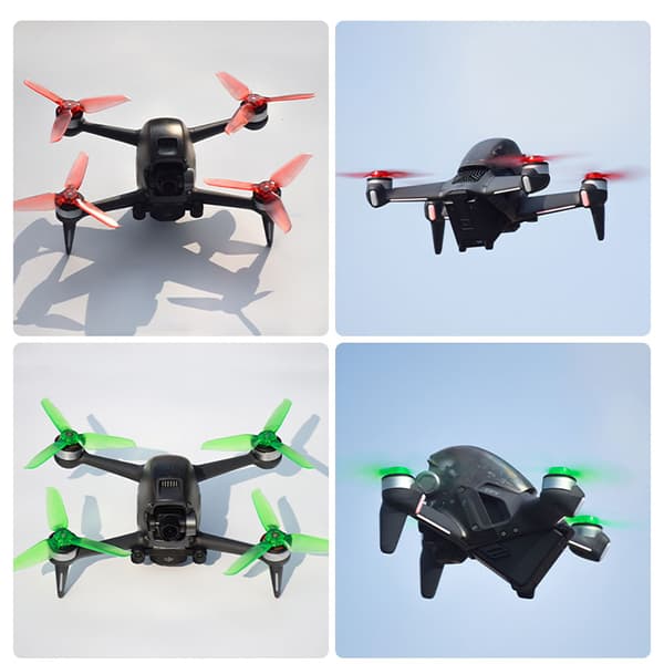Propeller för FPV Racing RC Drönare Quadcopter Multirotor Tillbehör Drönarpropeller Ersättning Blue 2 pairs