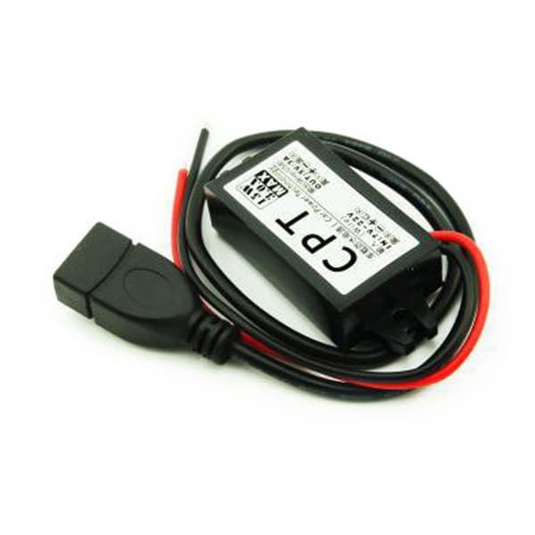 12V til USB 12V til 5V USB-adapter Jævnstrøm Bucking Convertermodul 3A 15W null - Single USB