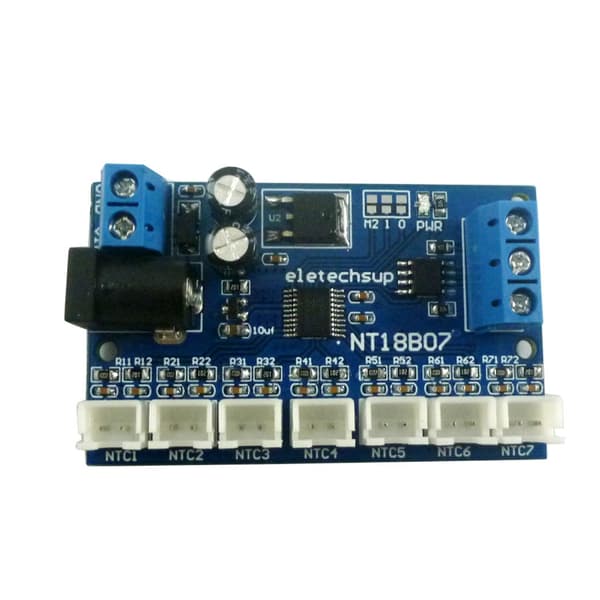 7-kanals RS485 NTC-målesensor med Modbus RTU-støtte - Temperaturområde: -20℃ til +125℃ null - With sensor B