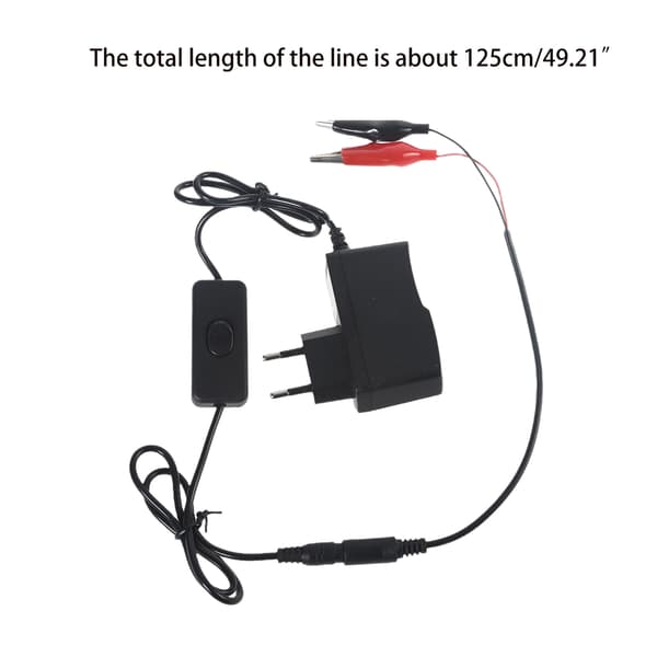 AC 100-240V til DC 1.5V 1A Klips Strømforsyning C D AA AAA Batterieliminator EU