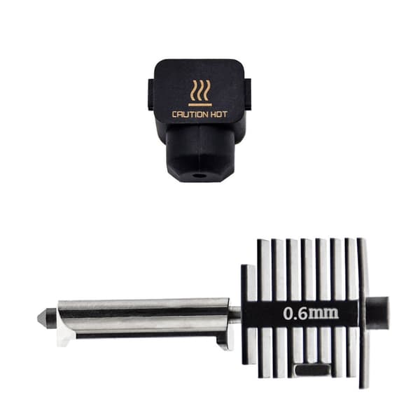 3D Printer Hotend Kit Hærdet Stål Dyse Hot end Kit 0.2/0.4/0.6mm Dyser til Bambu Lab A1 Mini