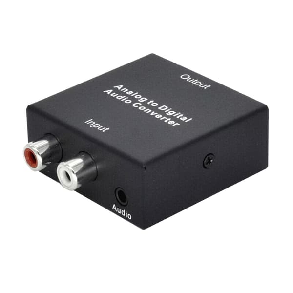 Analog til Digital Audio Konverter Analog Stereo- til Digital Optisk Koaksial RCA- Toslink Lydadapter SPDIF Adapter