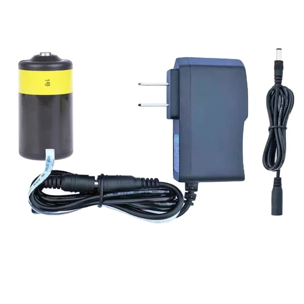D-celle batterierstatning 1,5V D-celle strømforsyningsadaptere 2.3 meters