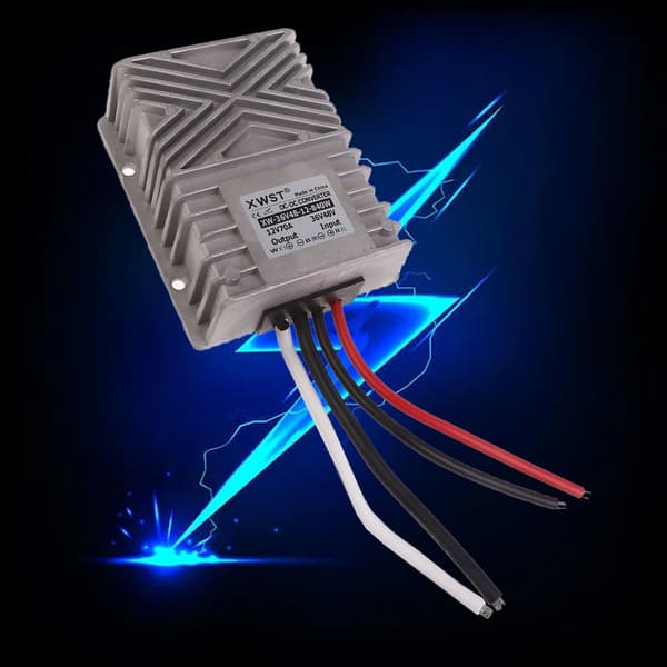 Kraftig Step Down Spændingsregulator Konverterer 48V/36V til 12V IP68 Vandtæt DC-konverter til Bilbåde og Lastbiler 60A