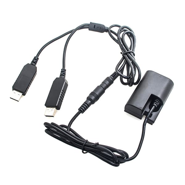 Dummy batteribytte DR-E6 dobbel USB ekstern batteriadapter for 7D 7D2 70D