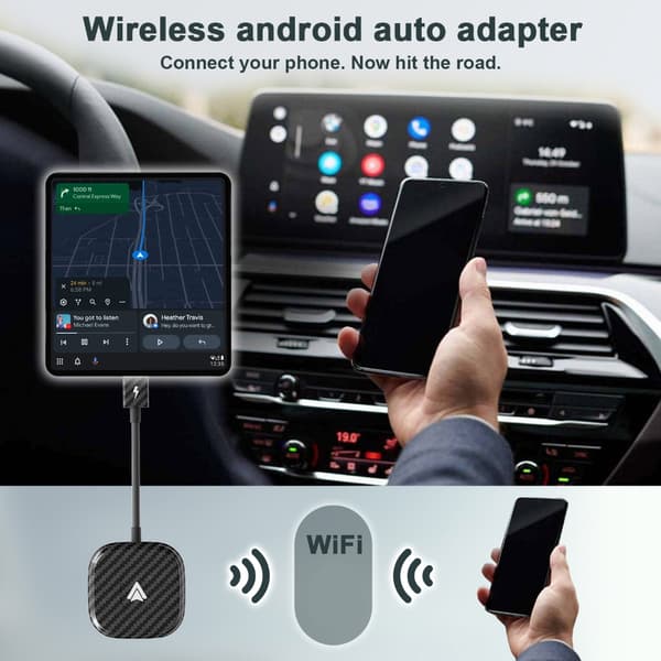 Professionel Androids Auto Adapter Plug & Plays Stabil Forbindelse Oplev Friheden ved Trådløs til Køretøjer Square