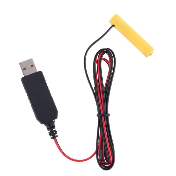 1.5/3/4.5/6V LR03 AAA Batterieliminator USB-kabel for leker LED-hodelykt