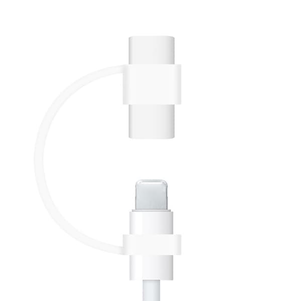 Kabeladapterholder/snor til USB C, Pencil Nøglering Rejse Pink