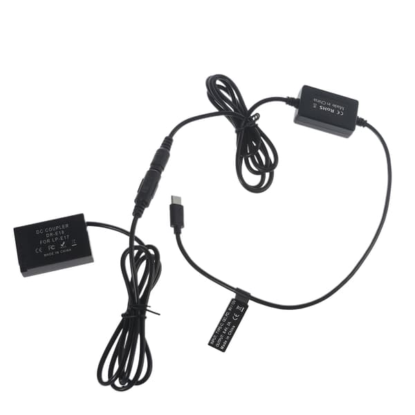 ACK-E18 DR-E18 til DC-kobler LP-E17 dummy-batteri AC-strømadapter