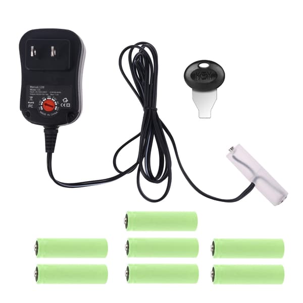 AA batterieliminator US strømforsyning justerbar 3V 4.5V 6V 9V 12V