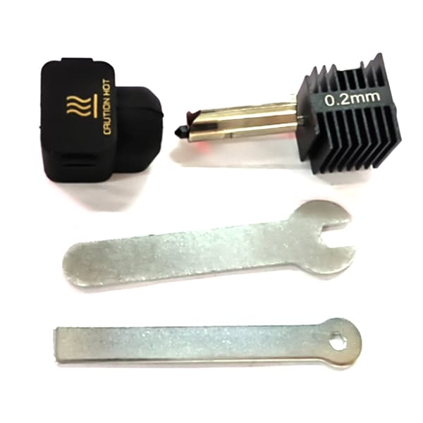 3D-skriver Hotend Kit Herdet Stål Dyse Hot end Kit 0.2/0.4/0.6mm Dyser for Bambu Lab A1 Mini