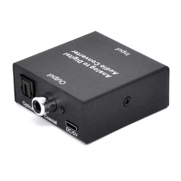 Analog til Digital Audio Konverter Analog Stereo- til Digital Optisk Koaksial RCA- Toslink Lydadapter SPDIF Adapter