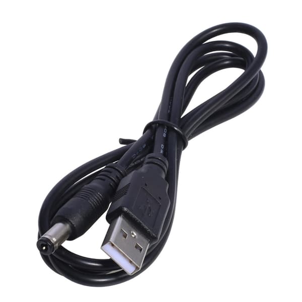 USB hann til 2,5 mm 3,0 mm 3,5 mm 5,5 mm DC-fat strømkabel, DC5V strøm 5.5x2.5mm