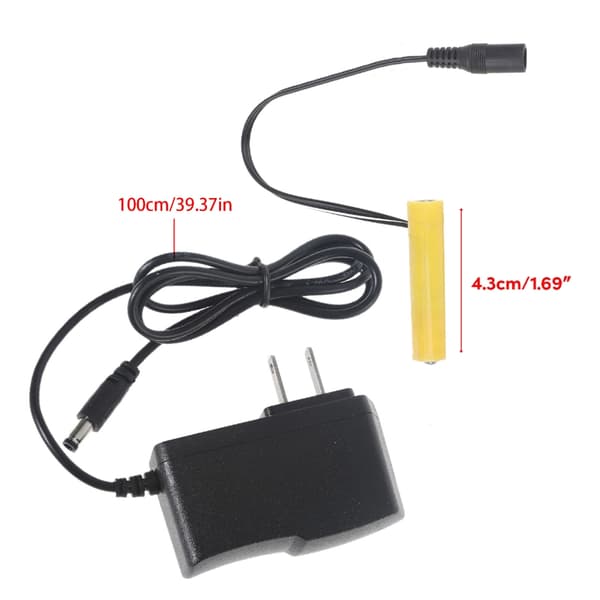 4.5V 3x1.5V AAA batterieliminatorer til LED elektronisk legetøjsstrømadapter US