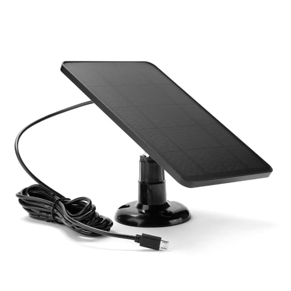 10W Solcellepanel Strømforsyning Trådløst Utendørs Sikkerhetskamera Vanntett 5V MicroUSB-lading Monokrystallinsk Solcellepanel
