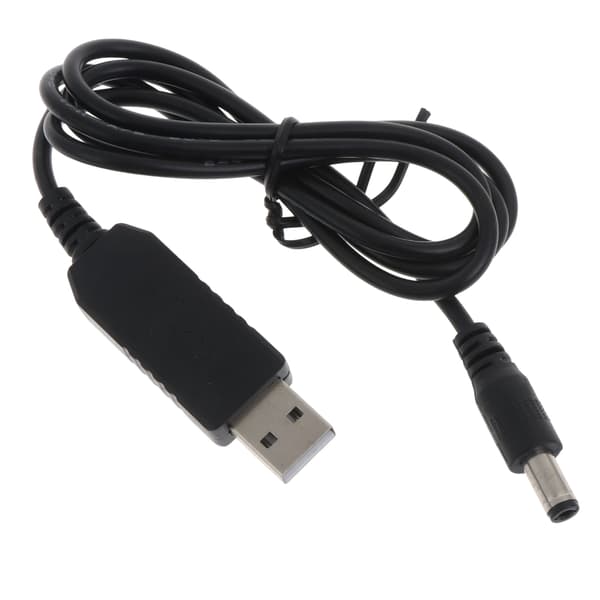 USB 5V till DC 9V 5.5mm 2.1mm Strömförstärkningskabel Steg UP Modul USB Strömadapter