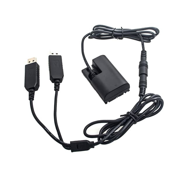 Dummy batteribytte DR-E6 dobbel USB ekstern batteriadapter for 7D 7D2 70D