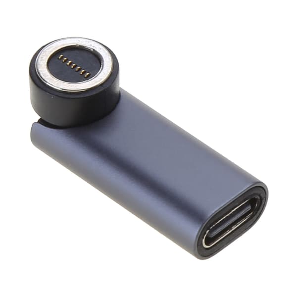 540° rotasjon magnetisk adapter USB-lader for flere enheter samtidig Silver