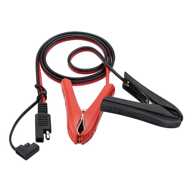 12V SAE Quick Disconnect-adaptere Kraftig SAE til Alligator Clip Strømkabel til Solpaneloplader Motorcykelbatteri