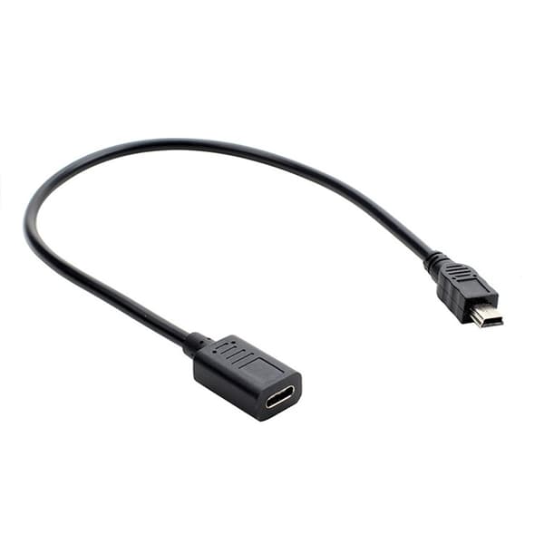 USB C hona till Mini hane-adapter Typ C till A laddarkabeladapter för telefon PC