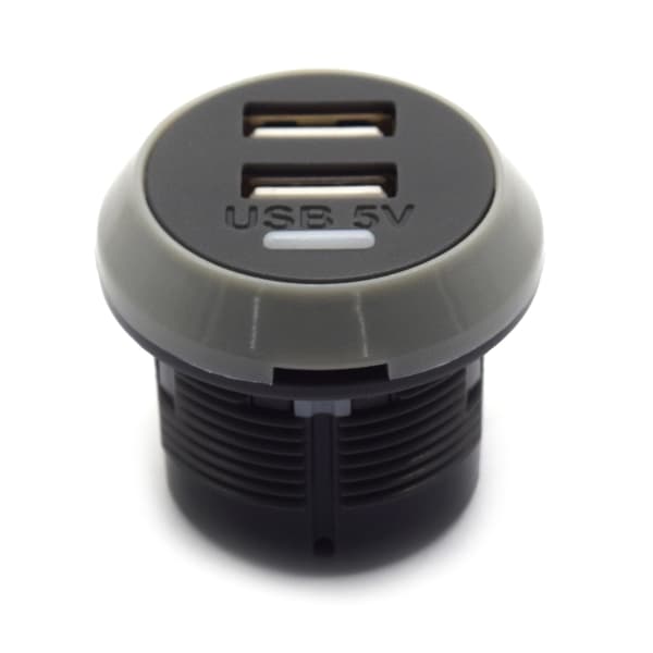 USB-kaksoislaturin autoliitäntä 12V-24V virtalähde vedenpitävä USB-virtapistoke null - 4.8A