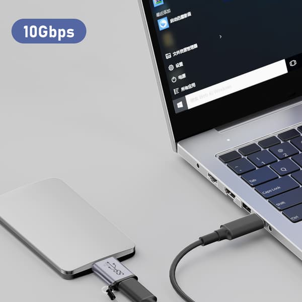 USB3.0 Typ C Hona till MicroB Hane Omvandlare USB C till MicroB Laddning Datasynkronisering null - Usb female