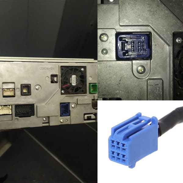 Universal 6Pin AUX-kabel Håndfri Bilradio Adapter Konverteringskabel Holdbar null - Without microphone