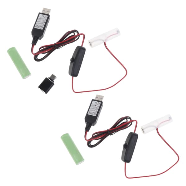 USB-strømkabel til AA-batteri, erstatter LR6 AA 3V-batteri, genanvendeligt batteri USB model