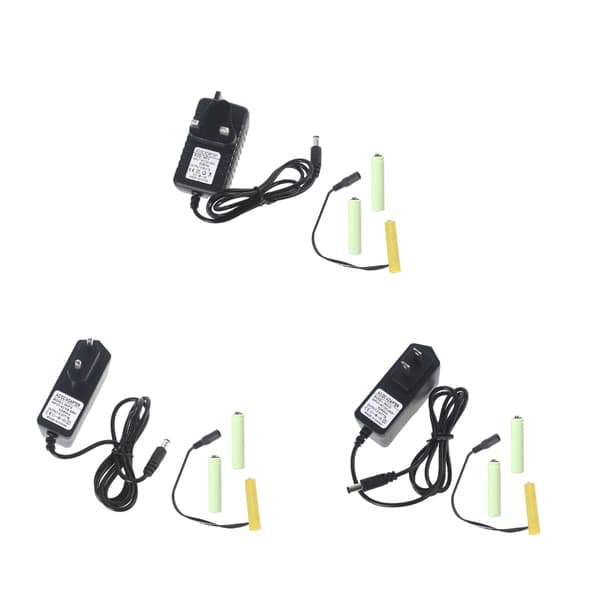 4.5V 3x1.5V AAA batterieliminatorer til LED elektronisk legetøjsstrømadapter EU