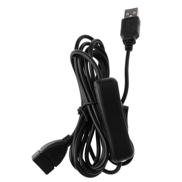 USB-forlængerkabel han til hun med ON OFF-kontakt til pc-datalinjeoplader