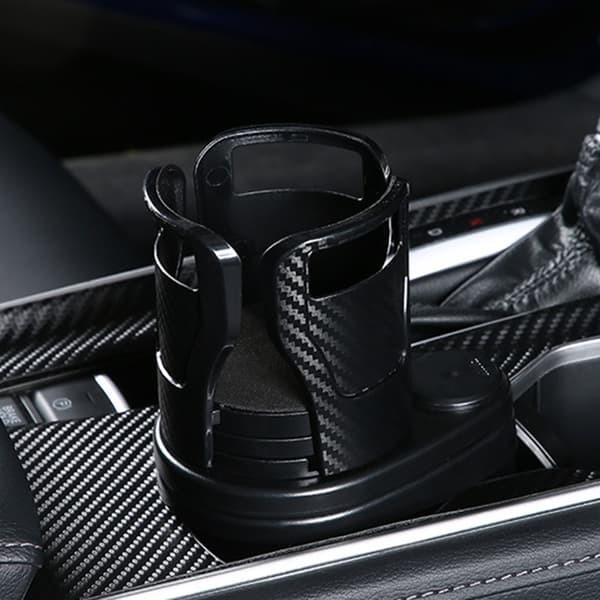 Bilkopholderudvideradapter 2 i 1 Multifunktionel kopholderforlænger null - Carbon black