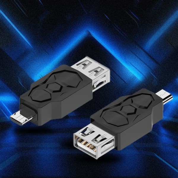 2x USB2.0-adapter 480 Mbps dataöverföring USB-kontakt för kamera bärbar dator 2