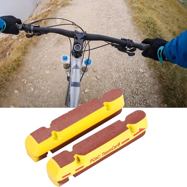 1 par kuddar kork bromsbackar bromsbytesbelägg lämpliga för kolfälgar