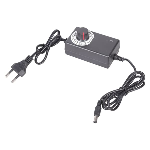 AC 100-240V til DC 4V-12V 2A 5.5x2.1mm Justerbar Strømforsyningsadapter til 12V Blæser, LED, Kamera, Router Controller EU Plug