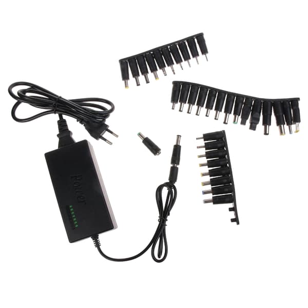 5.5x2.1mm 96W 12V-24V Justerbar AC Laptop Strømadapter Oplader til Notebook UK