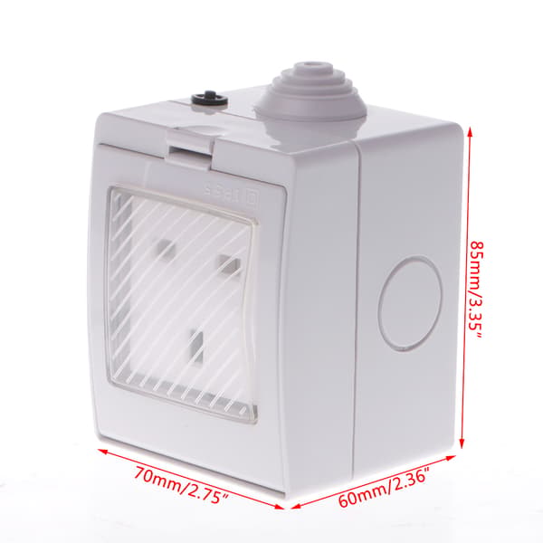 Trådlös Smart WIFI Plug Socket Switch IP55 Vattentät Hem Fjärrkontroll T EU