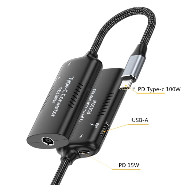 Monitoiminen DC-Type-c-adapteri tukee Mas-järjestelmää, Windowsille, Androidille, iOS:lle DC7.4 5.0